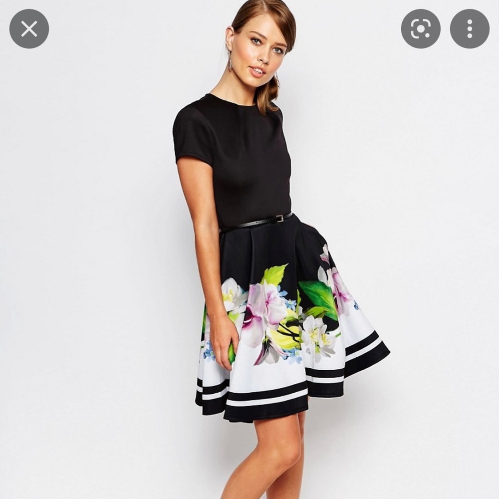 New Ted Baker dress, size 3 which is US 8 (M) forget me not trellis dress